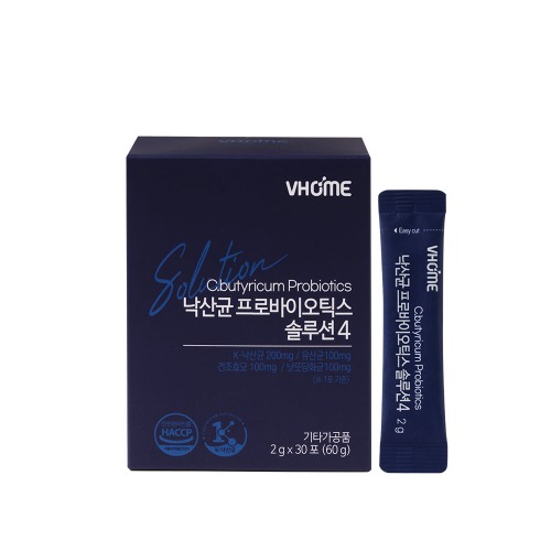 [신규혜택][VHOME]낙산균 프로바이오틱스 솔루션4 1박스(30포)